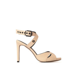 Sandália com Fivela Bege Manteiga