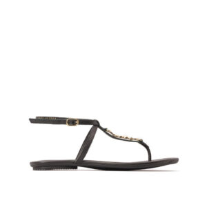 Rasteira de Dedo com Metal CS Perola Preta