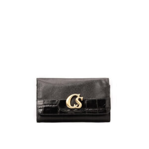 Carteira de Couro Cs Preta