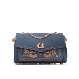 Bolsa Bordada Denim Luxe