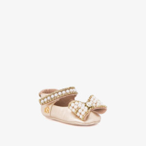 Sapatilha Baby Pérolas Dourada