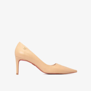 Scarpin com Metal Personalizado Bege Croissant