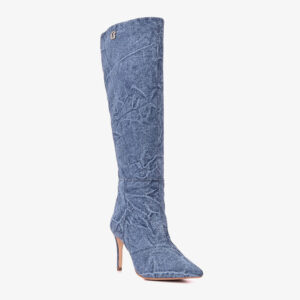 Bota Cano Alto Jeans