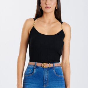 Cinto Conjunto Fivela Passante e Ponteira