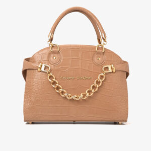 Bolsa com Corrente Bege Croissant