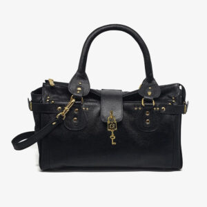 Bolsa com Cadeado Preta