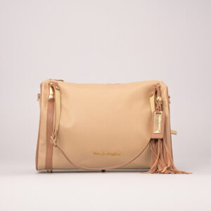 Bolsa Baú Soft Nude Amêndoa