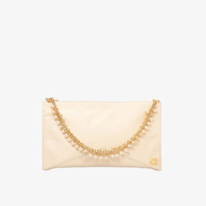 Bolsa com Alças de Pérolas Off-white Vanilla