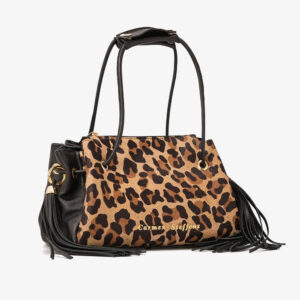 Bolsa com Franja Animal Print