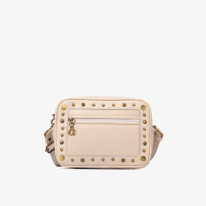 Bolsa com Aplicação de Metais Off-white