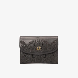 Bolsa com Aplicação de Cristais Preta