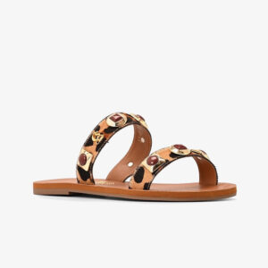 Rasteira com Aplicação Enfeite Boho Onça