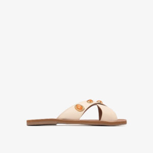 Flat com Enfeite Boho Off-white