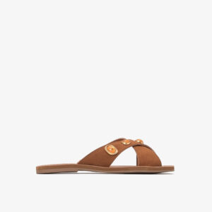 Flat com Enfeite Boho Caramelo