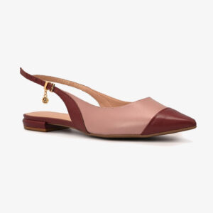 Sapatilha Slingback Bico Fino Rosa Rosalia