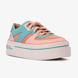 Sneaker Flatform Recortes Rose West