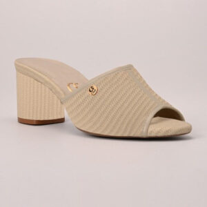 Tamanco Salto Bloco Off-white