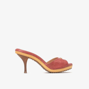 Tamanco Minimalista Vermelho Carmim