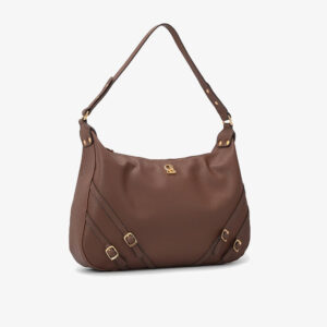 Bolsa Marrom com Tiras Finas e Fivelas