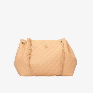 Bolsa Grande com Matelassê Amêndoa