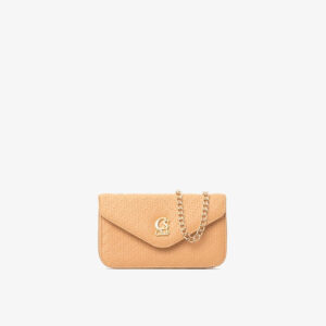 Bolsa Pequena com Alça de Corrente Bege