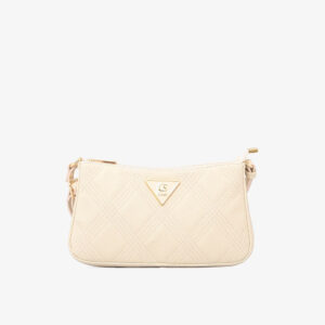Bolsa Transversal com Matelassê Off-white