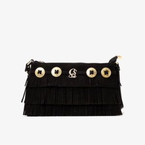 Bolsa Bella com Franjas Preta