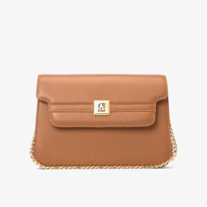 Bolsa Transversal Estruturada Caramelo Castor