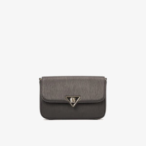 Bolsa Transversal com Placa Triângulo Preta