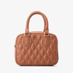 Bolsa com Matelassê Clássico Caramelo CB62680