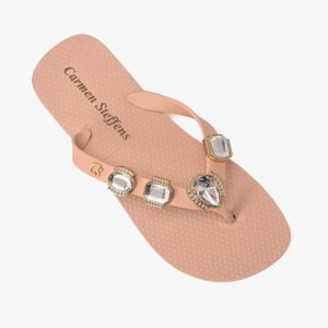 Chinelo Com Pedrarias Rosé