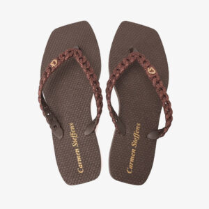 Chinelo com Corrente e Glitter