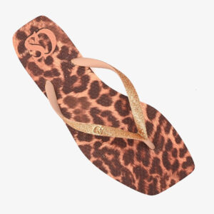 Chinelo Animal Print Rose
