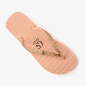 Chinelo Glitter Rose