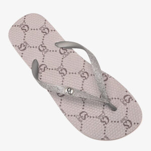 Chinelo Logomania Prata