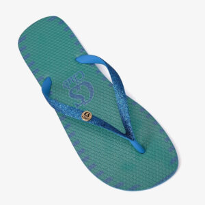 Chinelo Brilho Verde Turmalina