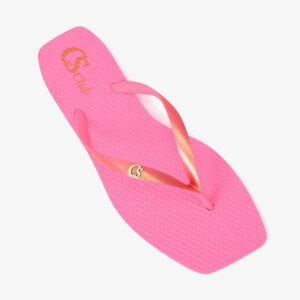 Chinelo Rosa Flúor com Estampa