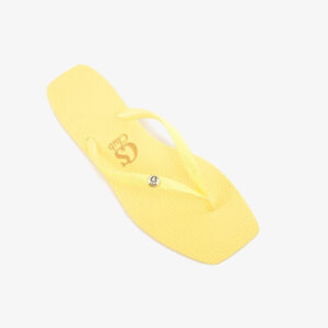 Chinelo Amarelo Melão com Glitter