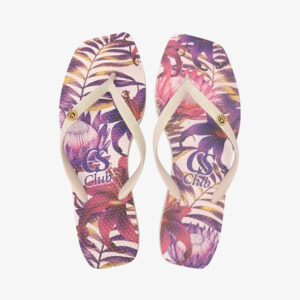 Chinelo Estampado com Glitter